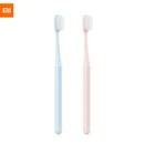 Оригинальная зубная щетка Xiaomi Mijia, качественная проволочная щетка, импортная, ультратонкая, мягкая, уход за волосами, зубы, 2 вида цветов инструмент для чистки полости рта для пар