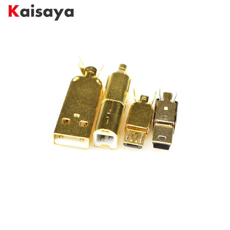Позолоченный USB разъем A B Mico мини хвостовый соединитель порт Sockect для Hi Fi аудио
