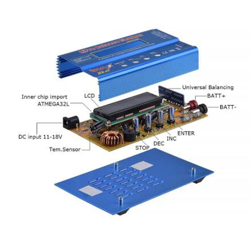 Зарядное устройство iMAX B6 80 Вт для аккумуляторов Lipo NiMh Li Ion Ni Cd цифровое