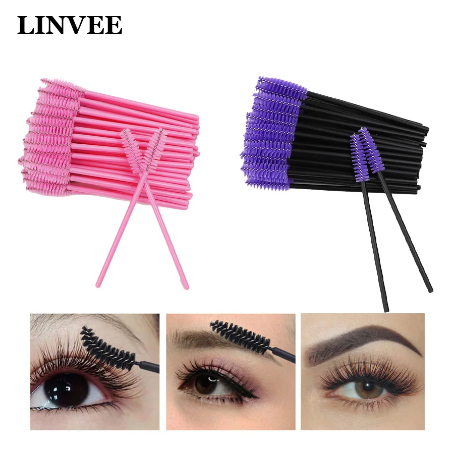 Женская тушь для ресниц палочки наращивания 50 шт. одноразовая кисть бровей