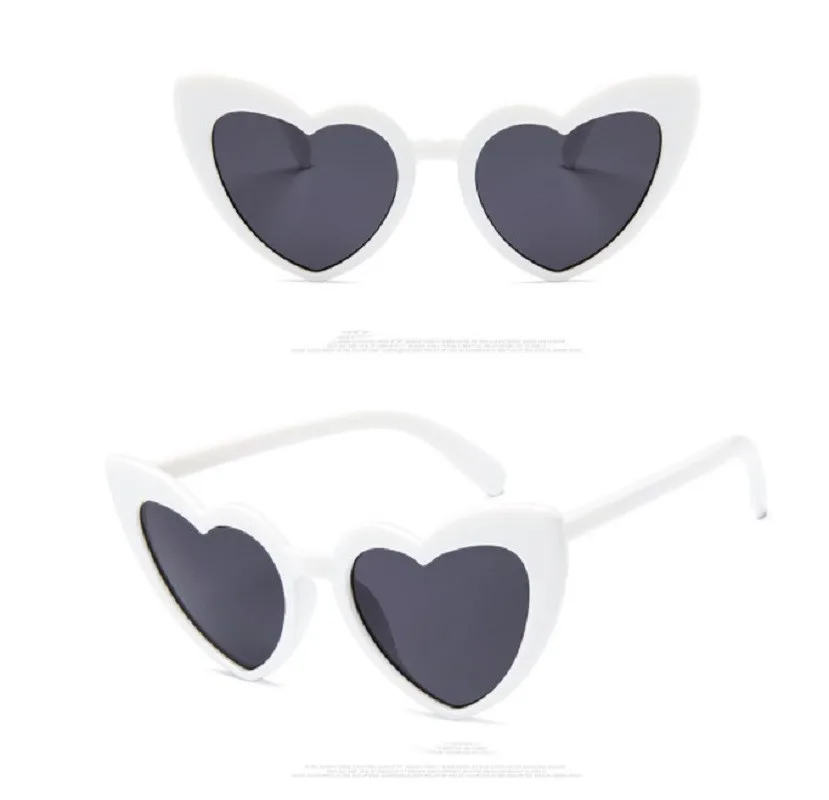 Женские солнцезащитные очки love милые трендовые ретро в форме сердца