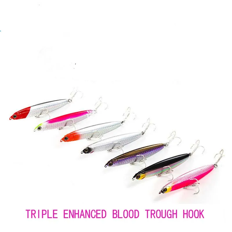 

Blood Trough Hook VMC 10g 14g 18g 24g Flying Ghost Submerged Pencil