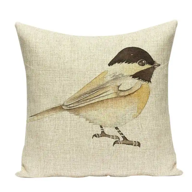 С мультипликационным принтом сердитые птицы льняная подушка крышка браслеты из