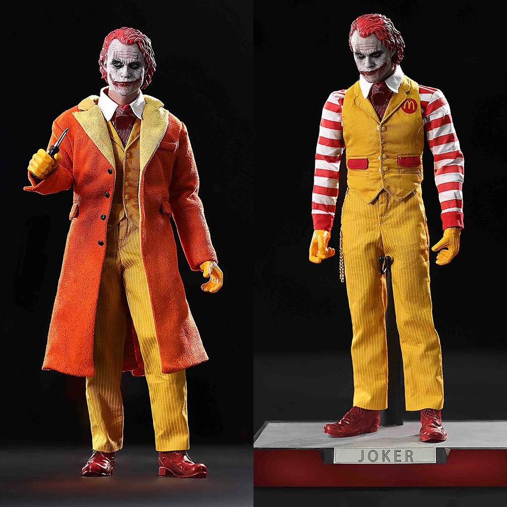 

In Stock MTOYS MS018 1/6 Scale Uncle Hamburger Joker Movable Eye Figure 12" Full Set Action Figure Model