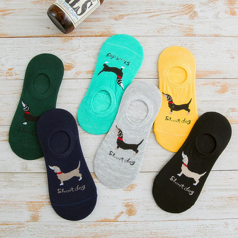 Забавные летние и весенние носки с мультяшным щенком модные женские