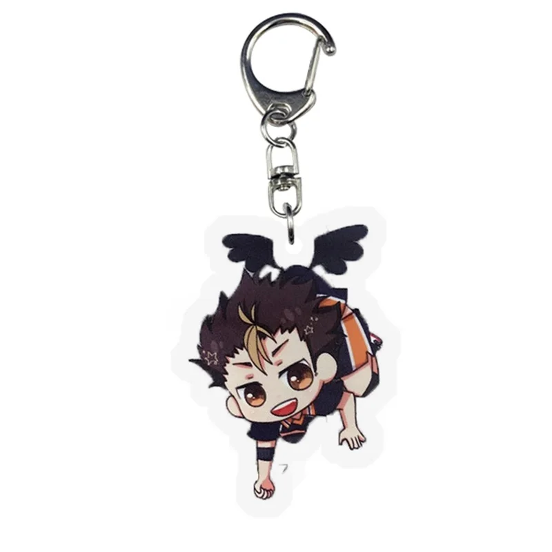 Милый брелок для ключей с героями мультфильмов маленький в форме крыльев
