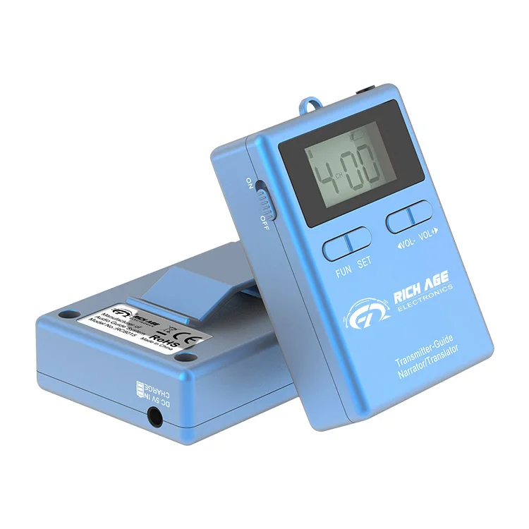 Беспроводной тур-гид Rich Age Rc8860 дальность действия до 180 м ручной 1 передатчик + 2