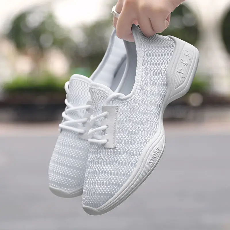 

Sneakers Women Mesh Breathable Flat Anti-Slip Running Shoes Outdoor Trainer Female Zapatos De Mujer Sport Woman