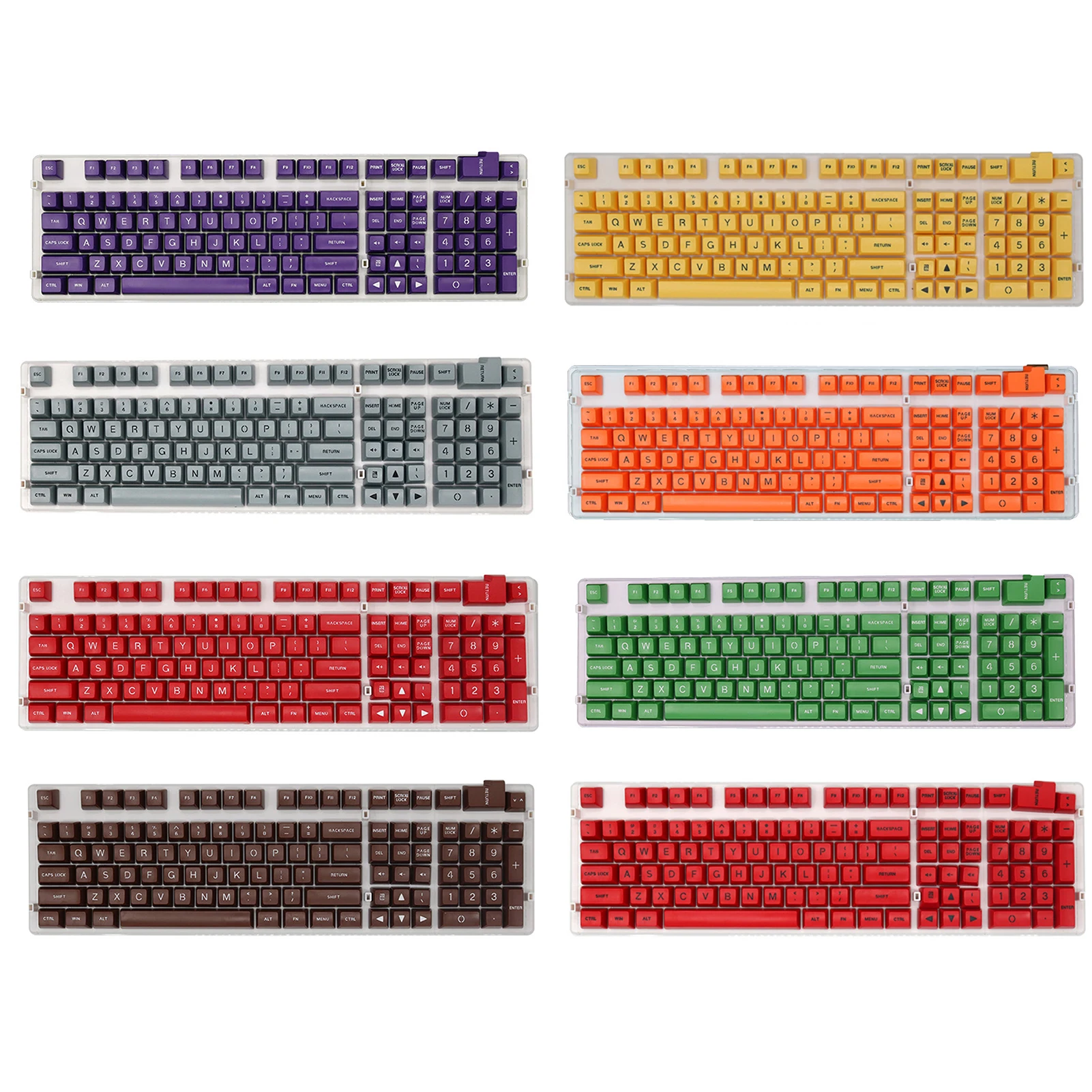 

108Pcs Lightproof ABS Key Caps Replacement Accessories for Mechanical Keyboard Accessories