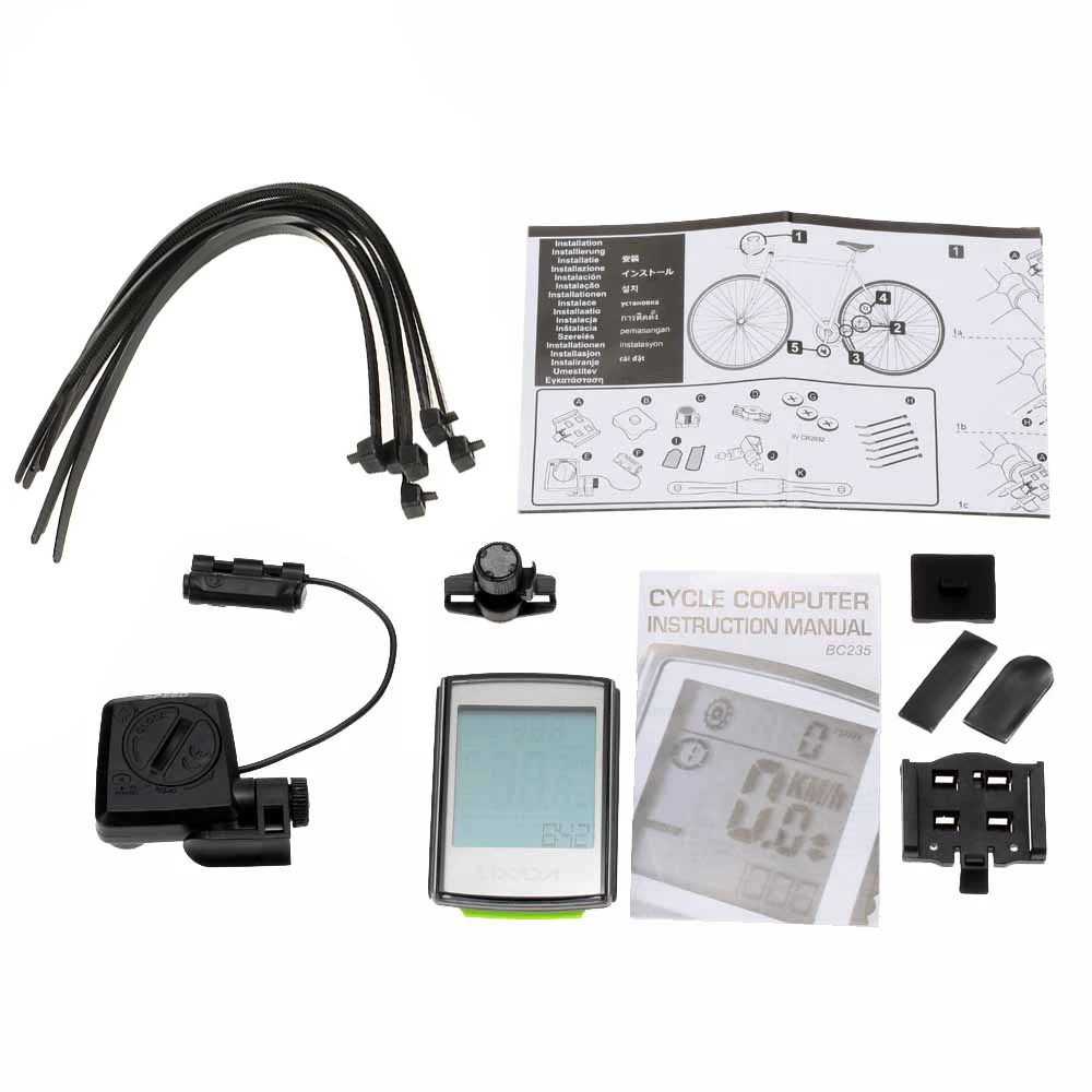 Беспроводной Велосипедный компьютер Lixada с ЖК экраном спидометр монитор частоты