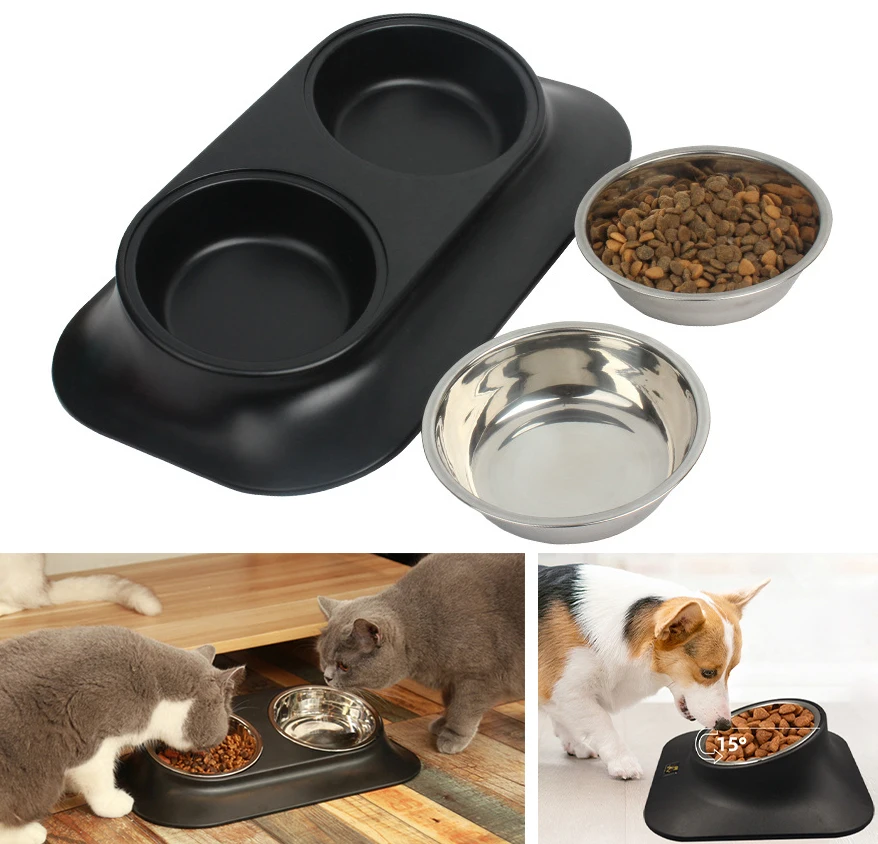 

Stainless Steel Pet Bowl Large Dog Bowl Cat Feeding Bowl Cat Feeder Dog Feeder Pet Feeder Kitty Bowl Puppy Bowl Dog Feeding Bowl
