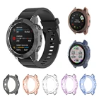 Защитный чехол для Garmin Fenix 6 6S 6X, мягкий кристально прозрачный защитный чехол из ТПУ, бампер для Fenix 6X  6S  6 Pro, чехол для часов