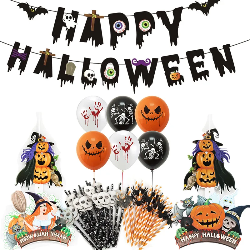 

Бытовая летучая мышь, ведьма, подвесной флаг, Бумажная гирлянда, летучая мышь, призрак, логотип, реквизит, товары для Хэллоуина