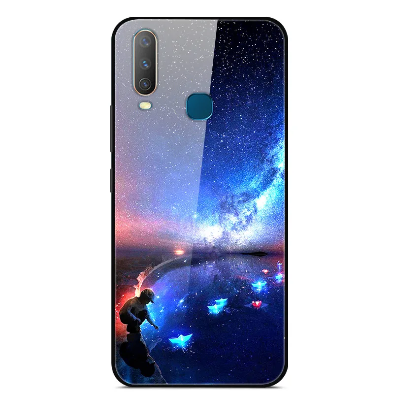 as photo 35 Чехол из закаленного стекла для Vivo Y17, чехол, жесткая задняя крышка для Vivo Y15, чехол для Vivo Y12, чехол из ТПУ, бампер для Vivo Y3, чехол, Funda - Цвет: as photo 35
