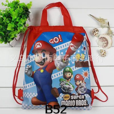 24 шт. нетканый Подарочный мешочек на шнурке маленький super mario bros тематическая вечеринка на день рождения подарки детям для плавания школьные рюкзаки