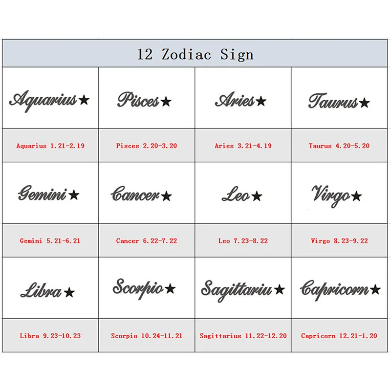 

Celestial Zodiac Letters Necklace Gothic Jewelry Best Friend Gift Constellation Necklace Cancer Pisces Sagittarius Taurus Choker