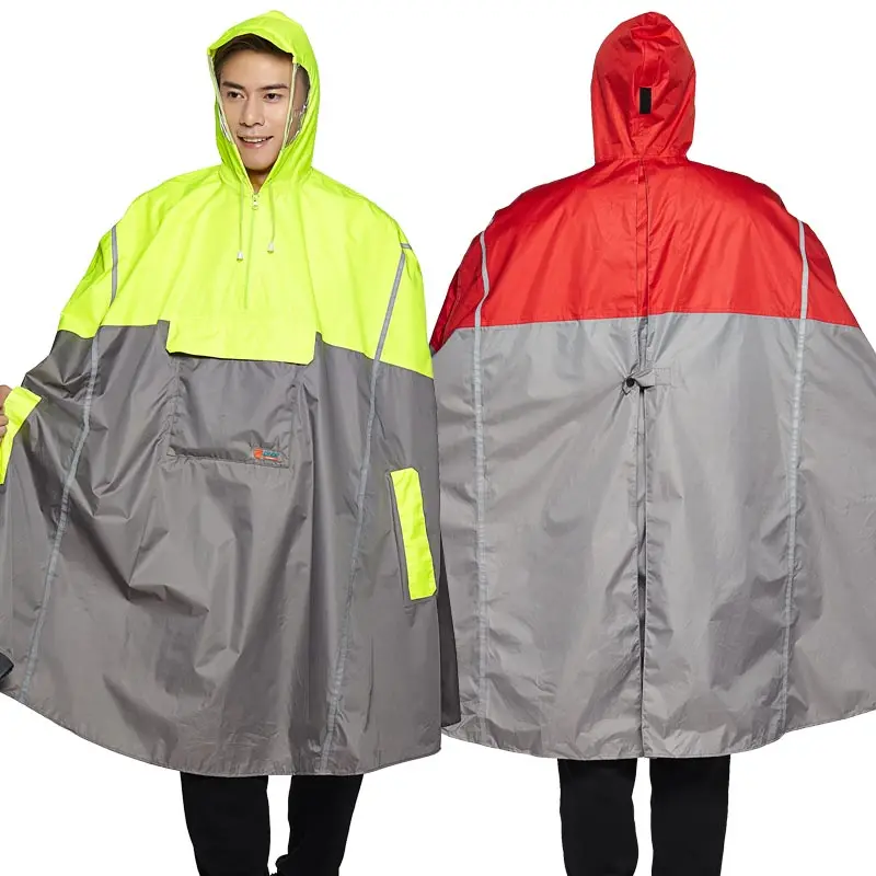 

Hooded Rain Poncho Bicycle Waterproof Raincoats Cycling Jacket for Men Women Adults Rain Cover Fishing Climbing