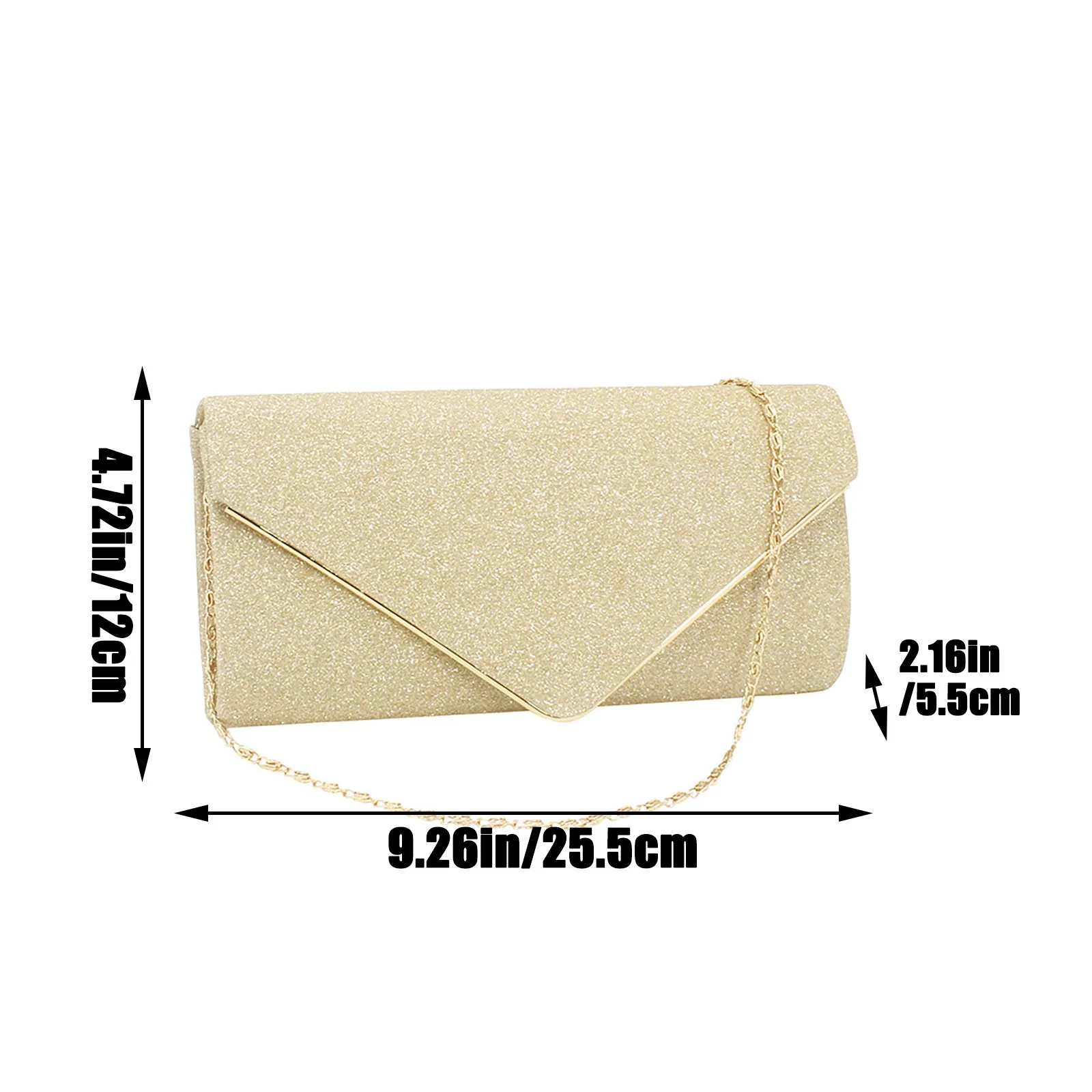 

Women Evening Clutch Bag Diamond Sequin Clutch Female Crystal Clutch Wedding Purse Party Banquet Black/gold Silver Two Chain