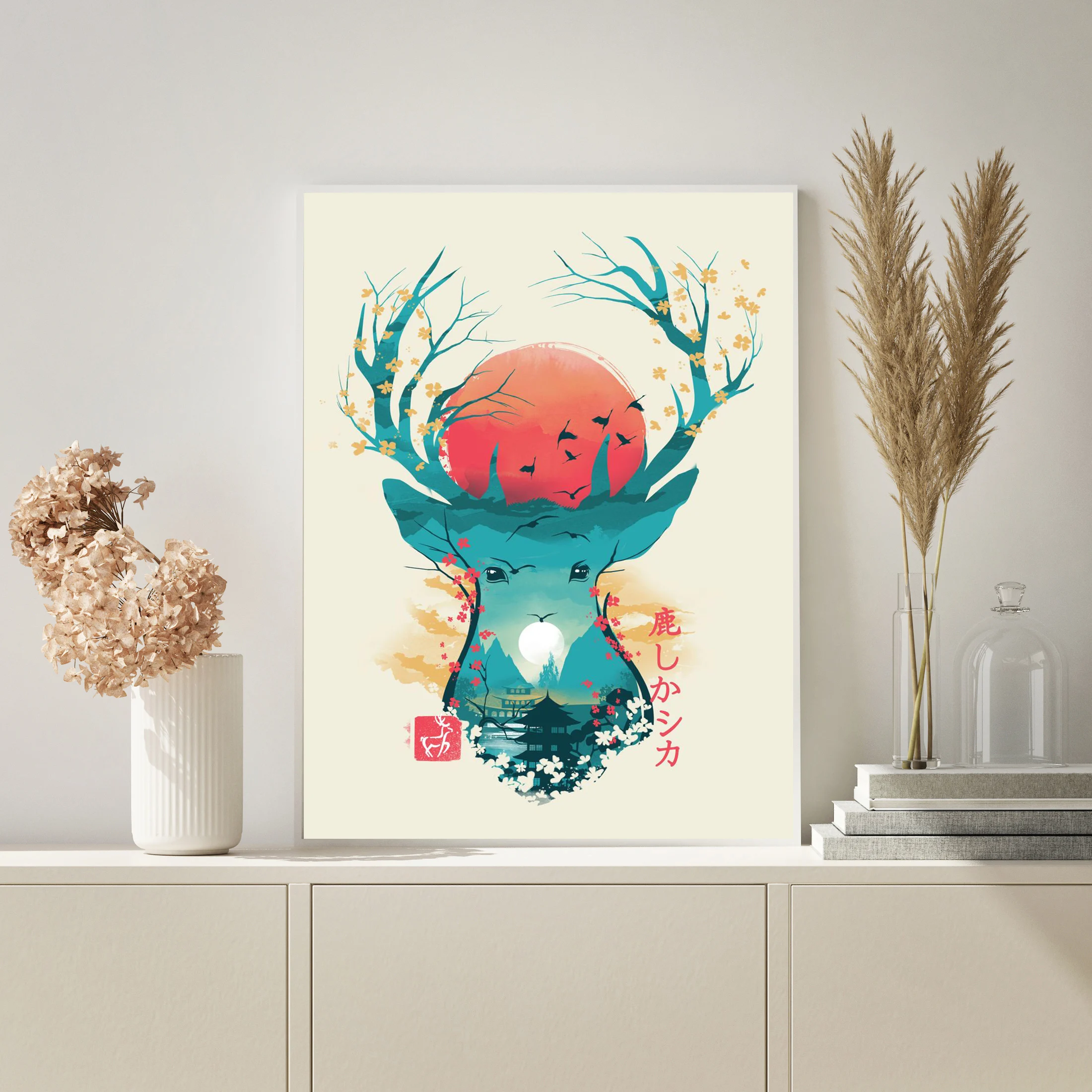 

Poster Painting Canvas Wall Art HD Printed Japanese Ukiyo E Animals Pictures Modern Style Modular Home Decor Living Room Framed