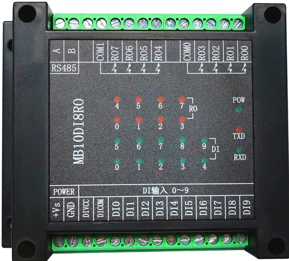 Вход переключателя выход 10 каналов 8 ходовое реле выходной модуль RS485 зеркальная