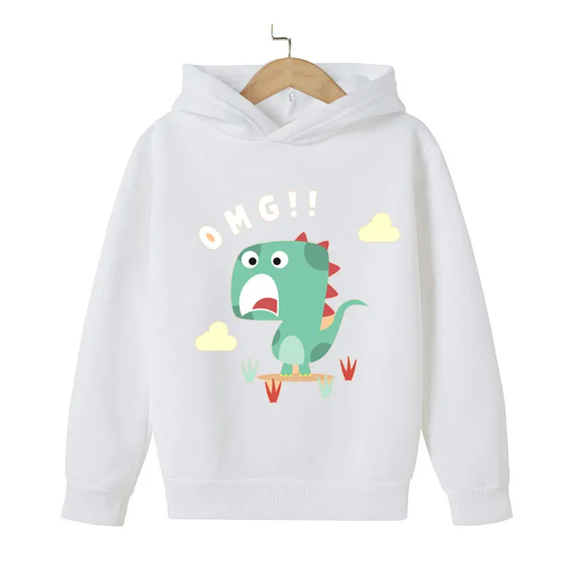 

Little dinosaur casual boy/girl anime children men and women spring and summer hip-hop hoodie casual street cute 2021 new
