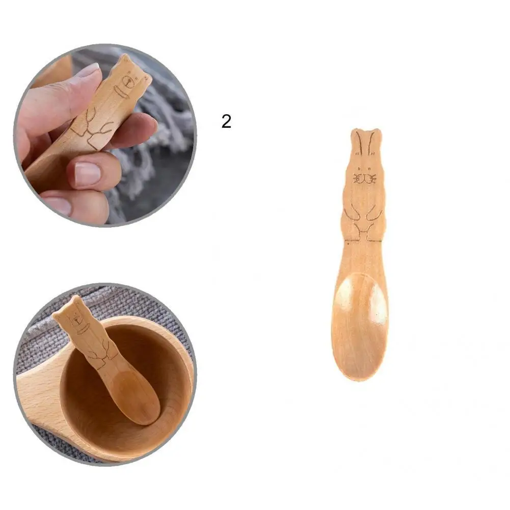 

Практичная отличная ложка для перемешивания кофе, чая, супа, мультяшная ложка, 2 вида, ложка для перемешивания с гладкой поверхностью для дом...