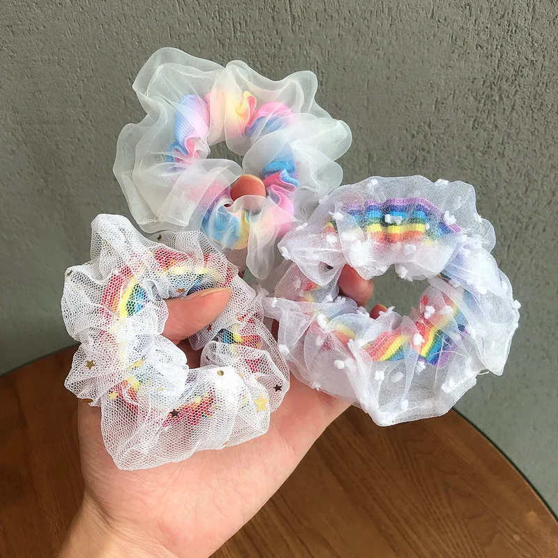 Резинка для волос женская в Корейском стиле эластичная фиолетовая заколка