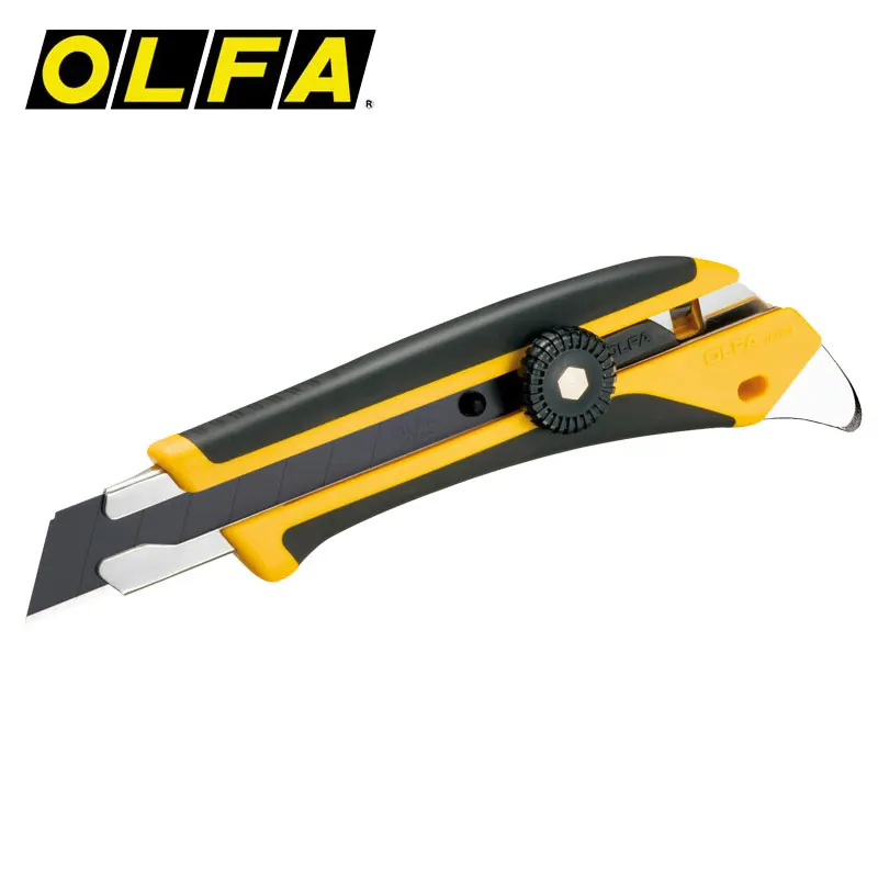 

OLFA 192B L-5 X-design 18mm ComfortGrip Series Heavy-duty Cutter Fiberglass-reinforced Utility Knife with Ratchet-lock