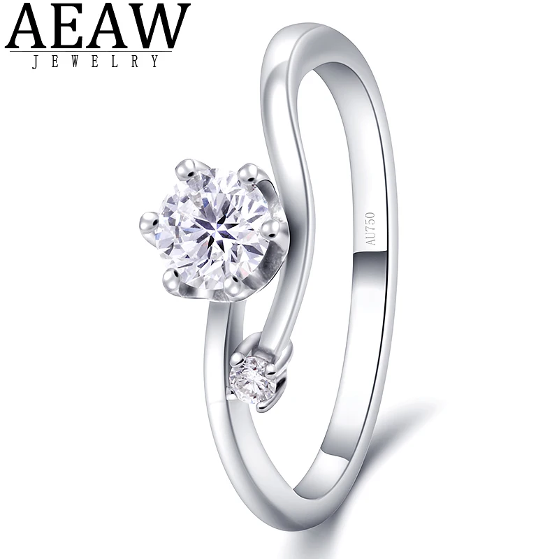 Обручальное кольцо с натуральным бриллиантом 0 4 карата 6 Зубцов уникальный