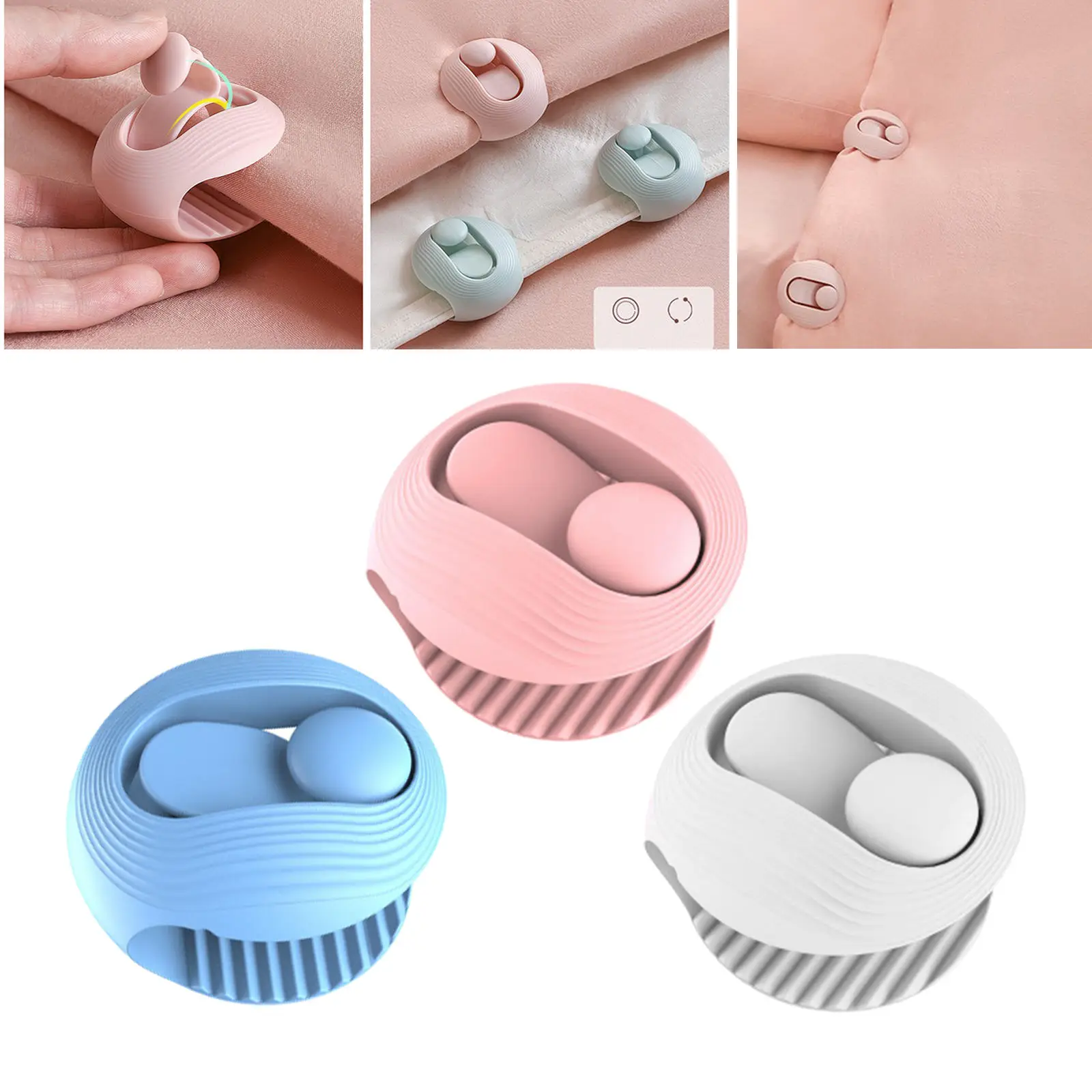 

10 шт. в упаковке, одеяло, зажимы, одежда, нескользящая, круглая форма, матрас, одеяло, эластичное, пододеяльник, простыня, пододеяльник, держат...