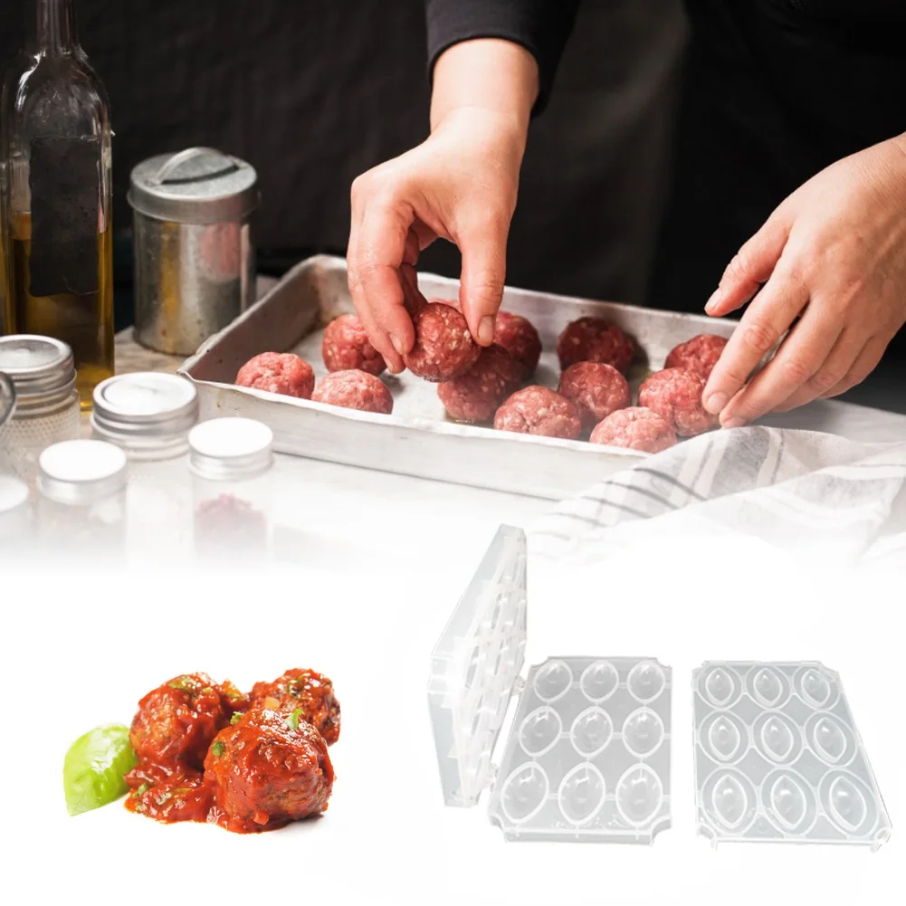 9 Holes Meatball Maker Machine Manual Meatloaf Mold DIY Stuffed Minced Meat Processor Desserts Cake Kitchen Tools Accessories |
