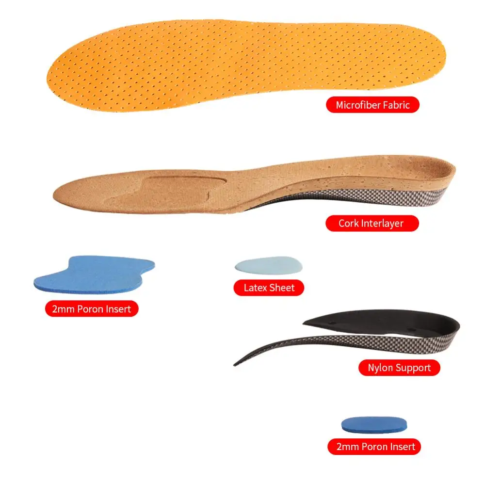 

Leather Orthotics Insole For Flat Feet Hard Arch Support Shoe Pads Orthopedic Insoles For Men Women Feet Cushion