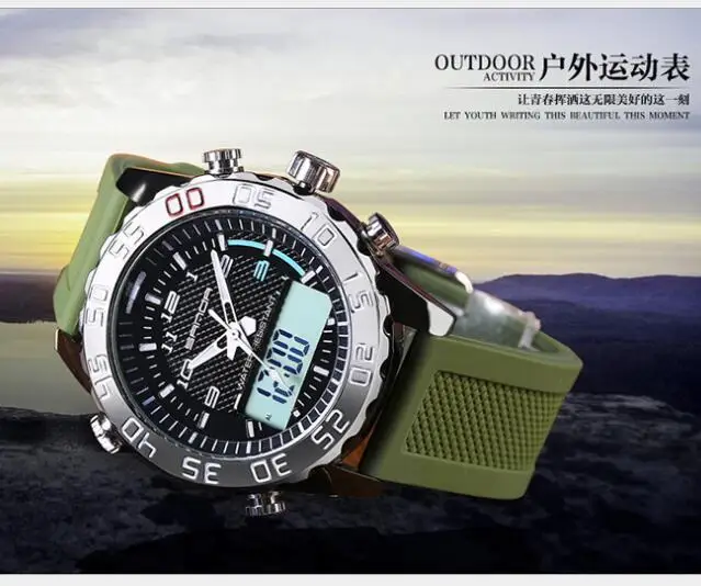 Мужские наручные часы Three Da Li Hao золотые с тремя иглами водонепроницаемые двойным