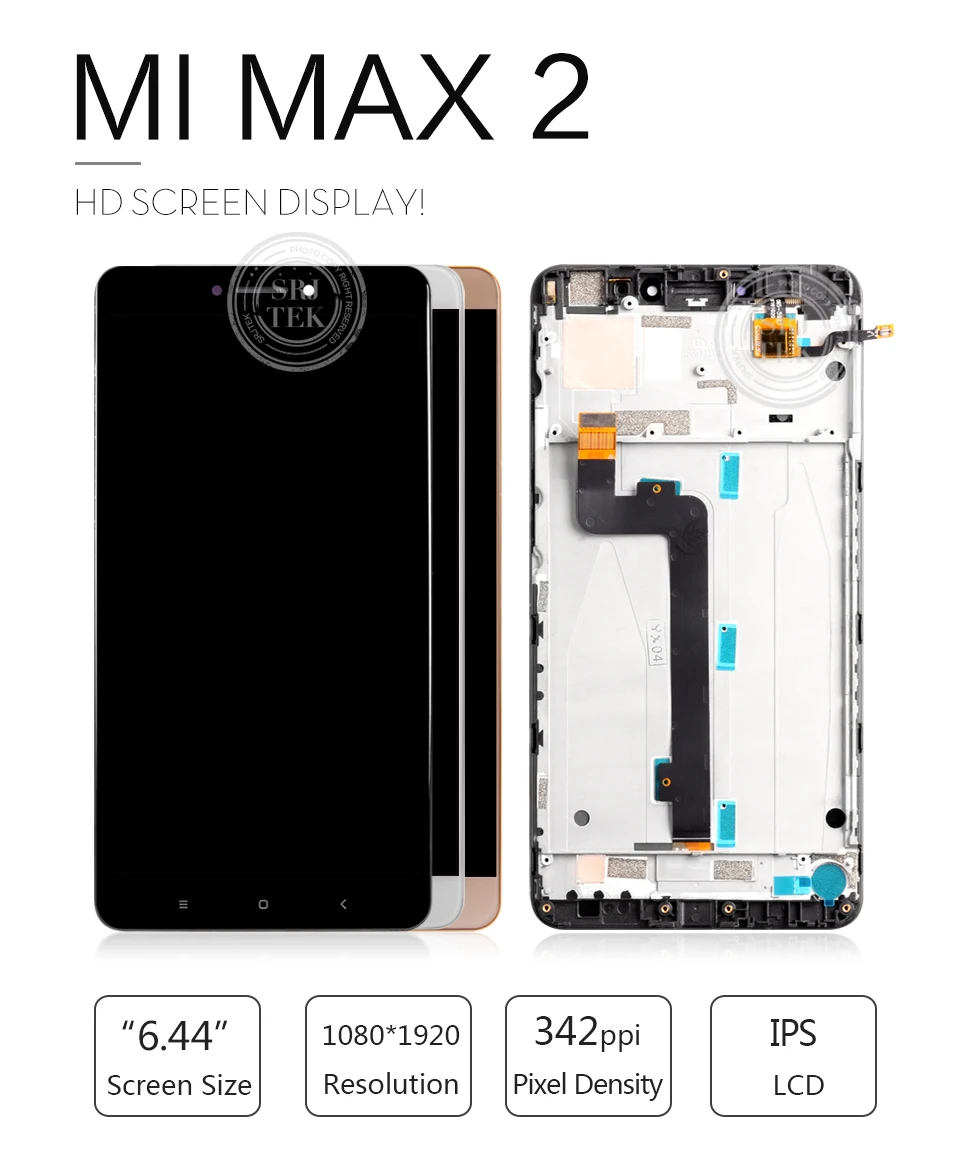 6,4" 1920x1080 ips lcd дисплей для Xiaomi Mi MAX 2 lcd сенсорный экран для Max2 Mi Max 2 lcd дигитайзер с рамкой запасные части