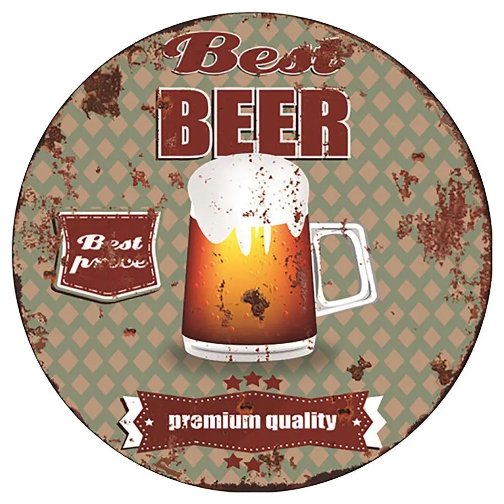 Металлический знак дополнительный постер с пивом Настенный декор металлический