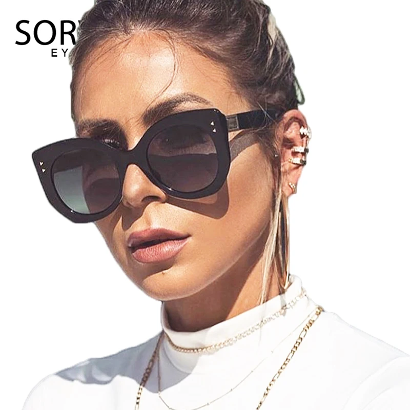 Женские квадратные ретро очки SORVINO праздничные солнцезащитные большого размера