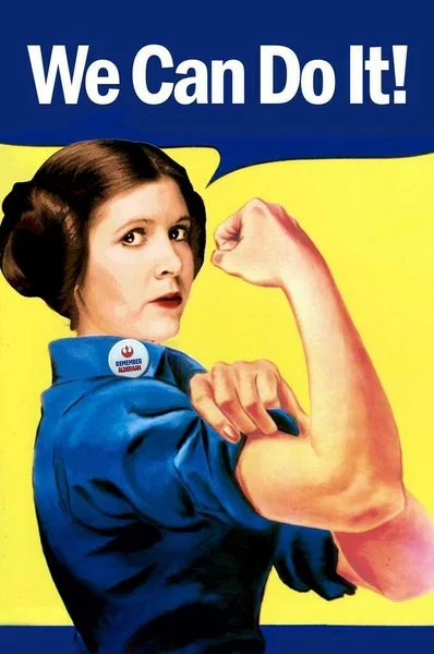 

We Can Do It Leia Rosie the Riveter Parody Poster Tin Sign