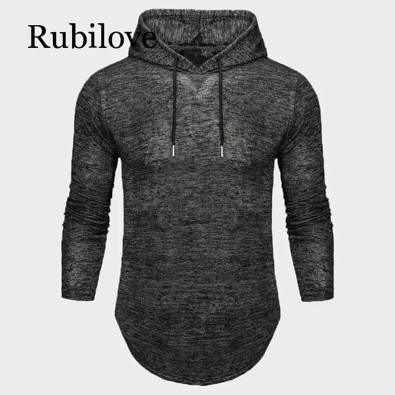 

Rubilove Men's Hoodies Hip-hop Male Long Sleeve Solid Color Hooded Sweatshirt Mens Hoodie Tracksuit Sweat Coat Casual Sportswear