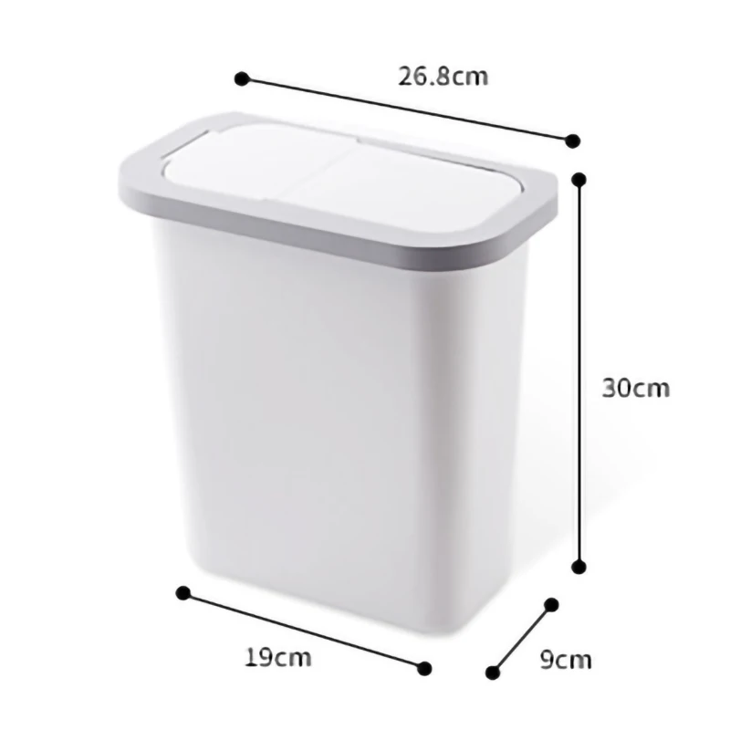 

Kitchen Garbage Can Hanging Cabinet Door Wall Hanging Household Food Waste Waste Classification Special With Lid Deodorant