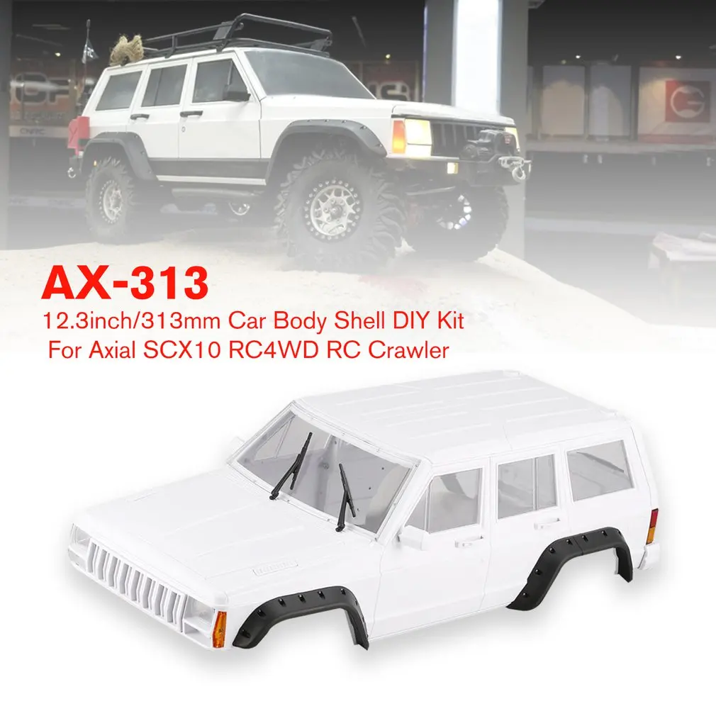 

Ax-313 12.3Inch/313Mm Wheelbase Body Shell Diy Kit For 1/10 Rc Truck Crawler Axial Scx10 & Scx10 Ii 90046 90047