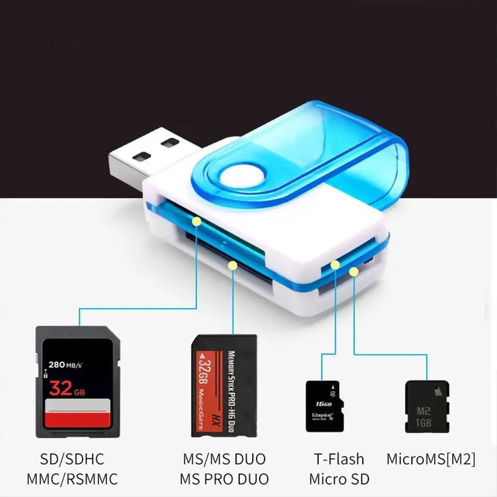 Все в одном Micro SD к USB мульти-карта памяти адаптер разъем кардридер ридер