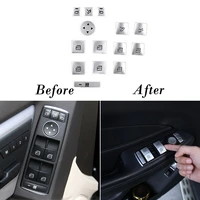 for mercedes benz glk 2009 2015 silver aluminum indow lift panel switch sticker car accessories high quality window button patch
