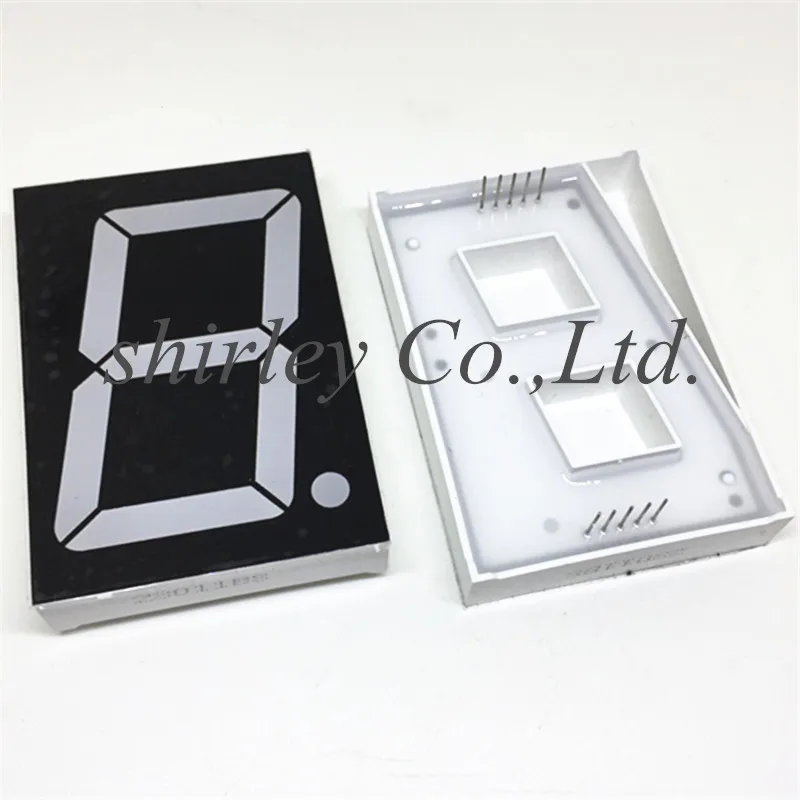 Free shipping 10 PCS New 1 Bit Digital Tube 2.3 inch Red LED Common Anode 7 Segment Display Wholesale | Лампы и освещение