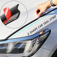 universal z shape car hood door sealing strip weatherstrip sticker trim noise insulation engine covers bonnet elastic waterproof