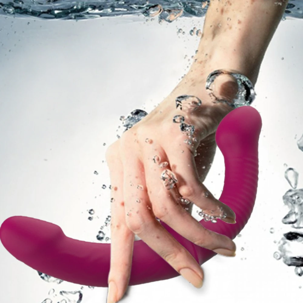 Без бретелек с дистанционным управлением двойной головкой стимуляция точки G для