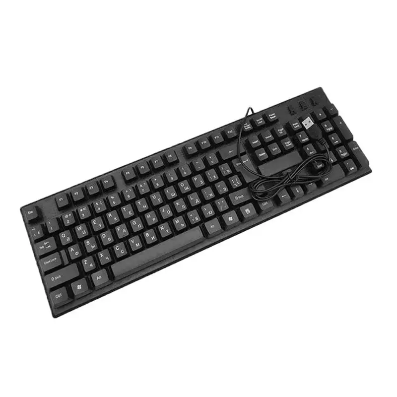 

Office Keyboard Wired USB Russian Character Desktop Computer Keyboard Supply
