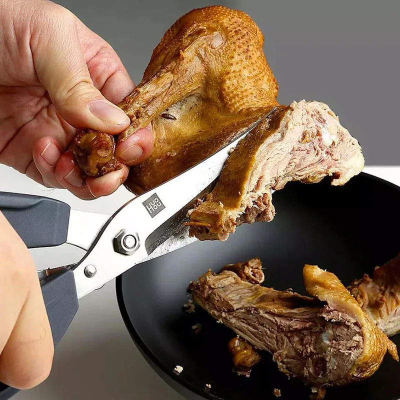 Кухонные ножницы Houhou из нержавеющей стали многофункциональные инструмент для