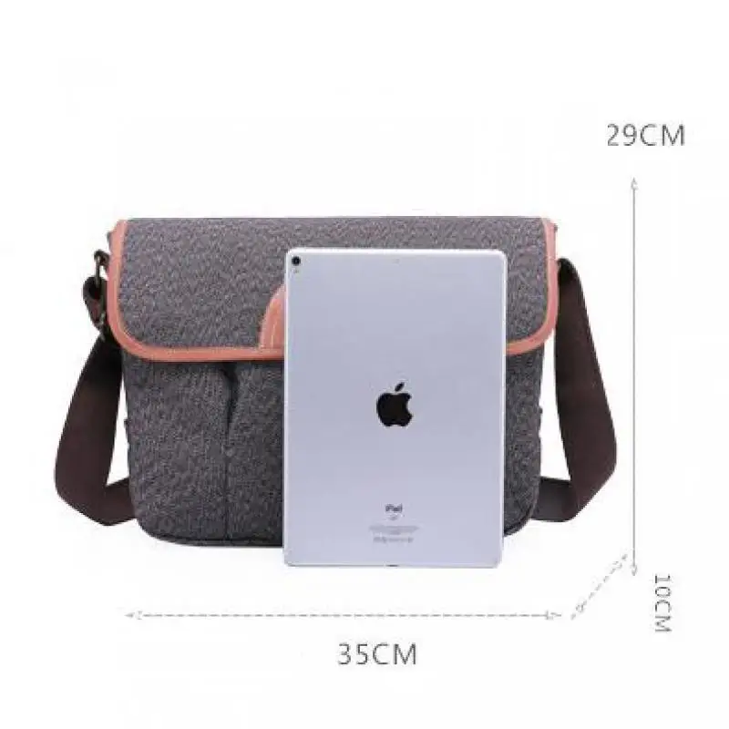 

YourSeason 2021 Retro School Casual Hasp Open Pocket Hard Canvas Handbag Large Capacity Men Shoulder Crossbody Messenger Bag