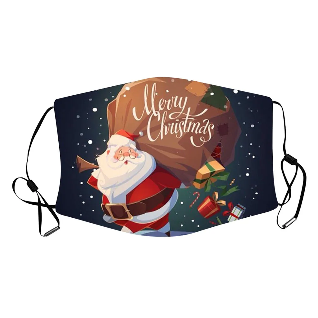 25 # Merry маска для новогодней Вечеринки Снеговик Санта Клаус Лось активированного