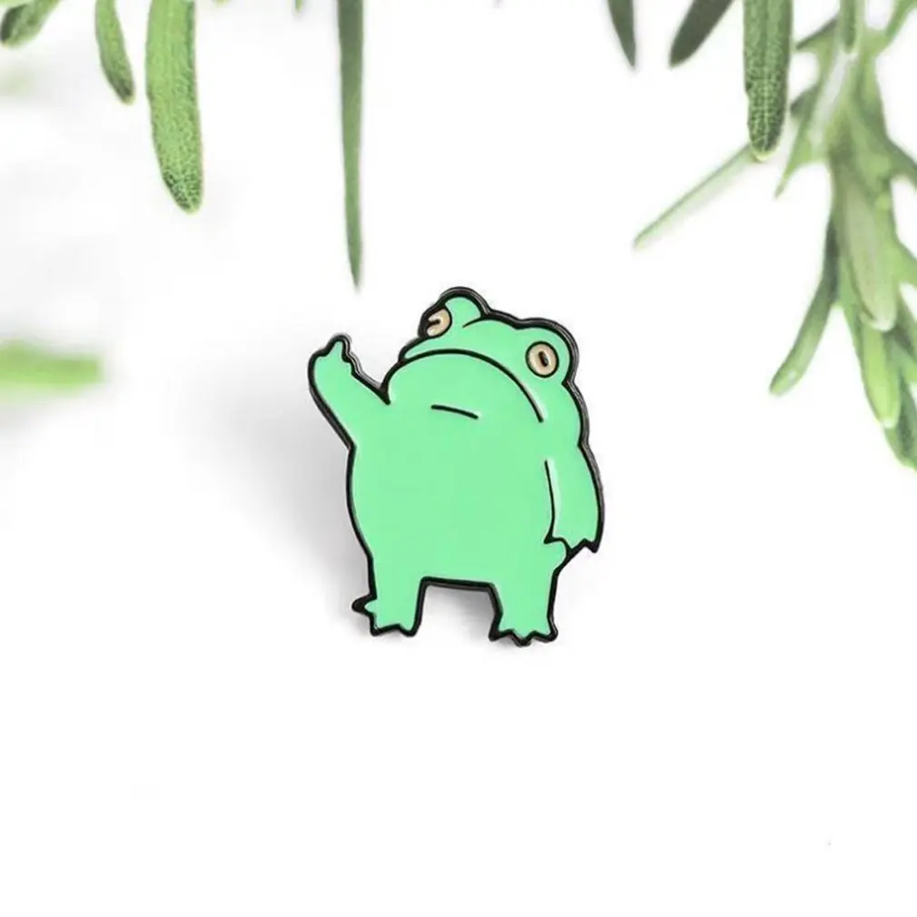 

Cartoon Frog Prince Enamel Brooch Pins Badge Lapel Pins Brooches Alloy Metal Lightweight Jewelry Accessories